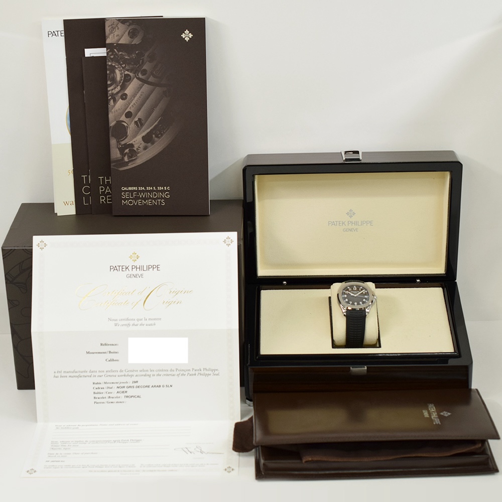 Patek Philippe Aquanaut Stainless Steel Black Arabic Dial 5167A-001