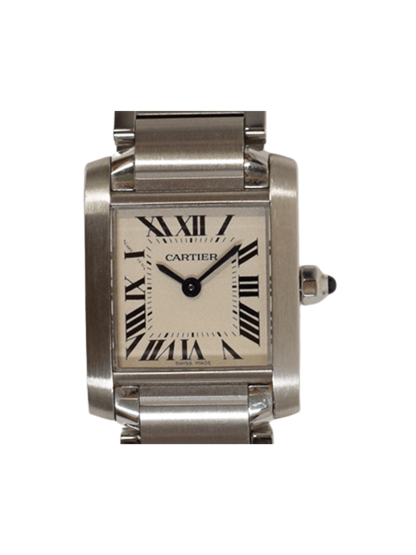 Cartier Tank Francaise Stainless Steel Silver Roman Dial W51008Q3