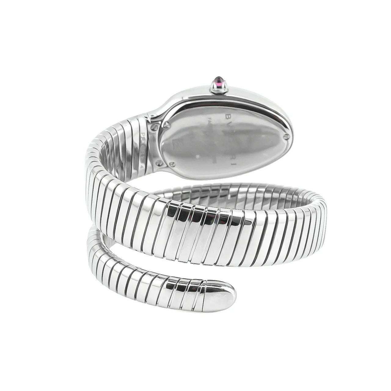 Bvlgari Serpenti Tubogas Stainless Steel Silver Roman Dial 101827
