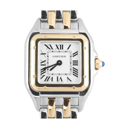 Cartier Panthère Stainless Steel and Yellow Gold White Roman Dial W2PN0018