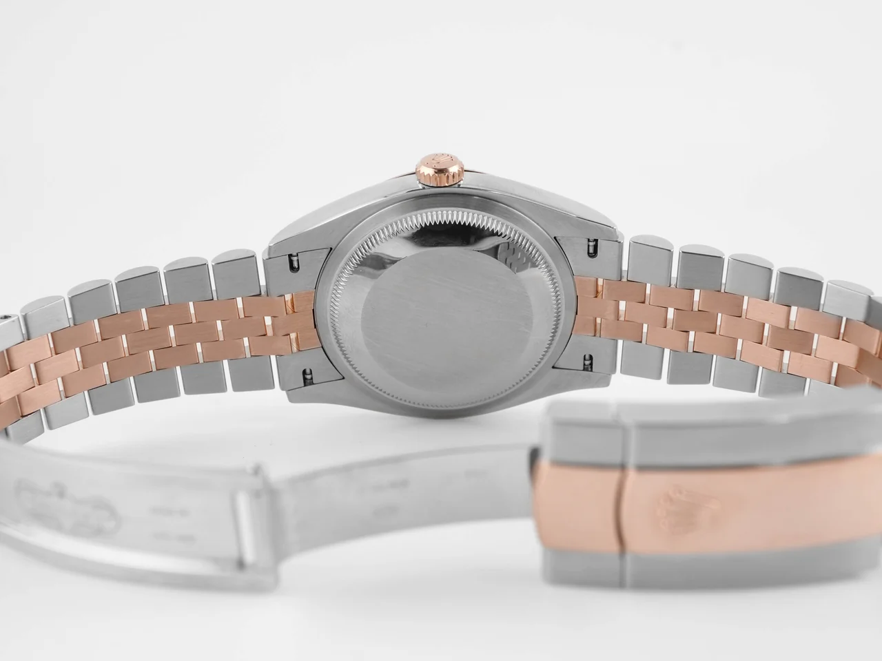 Rolex Datejust 36 Stainless Steel and Rose Gold Silver Fluted Motif 126231