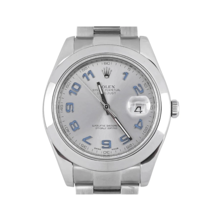 Rolex Datejust II Stainless Steel White Arabic Dial 116300