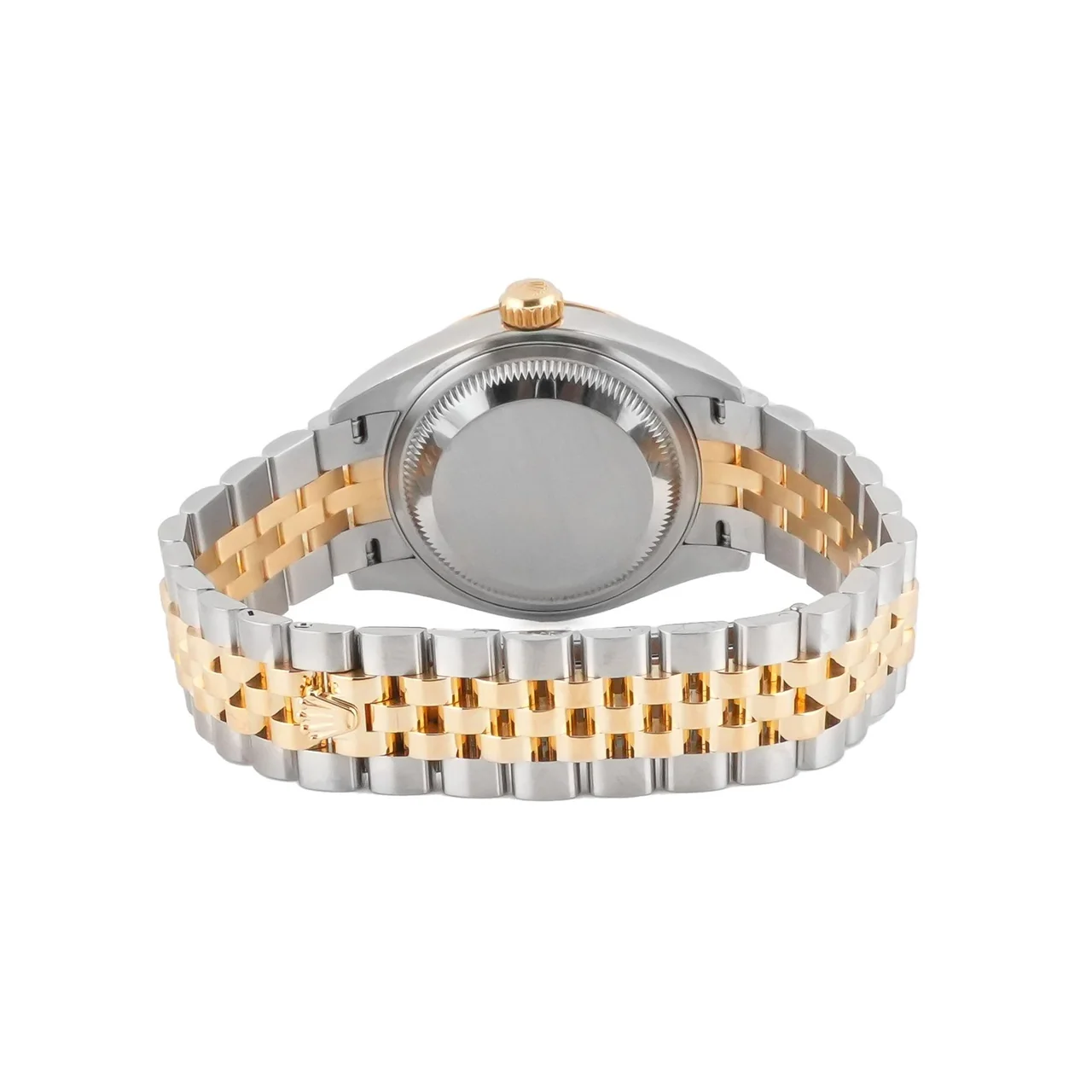 Rolex Lady-Datejust Stainless Steel and Yellow Gold Champagne Roman Dial 279173