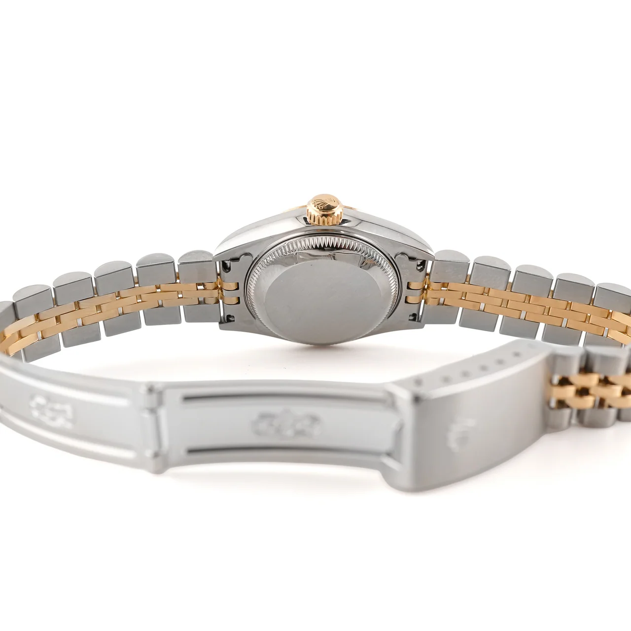 Rolex Lady-Datejust Stainless Steel and Yellow Gold Blue Ombre Diamond Dial 69173