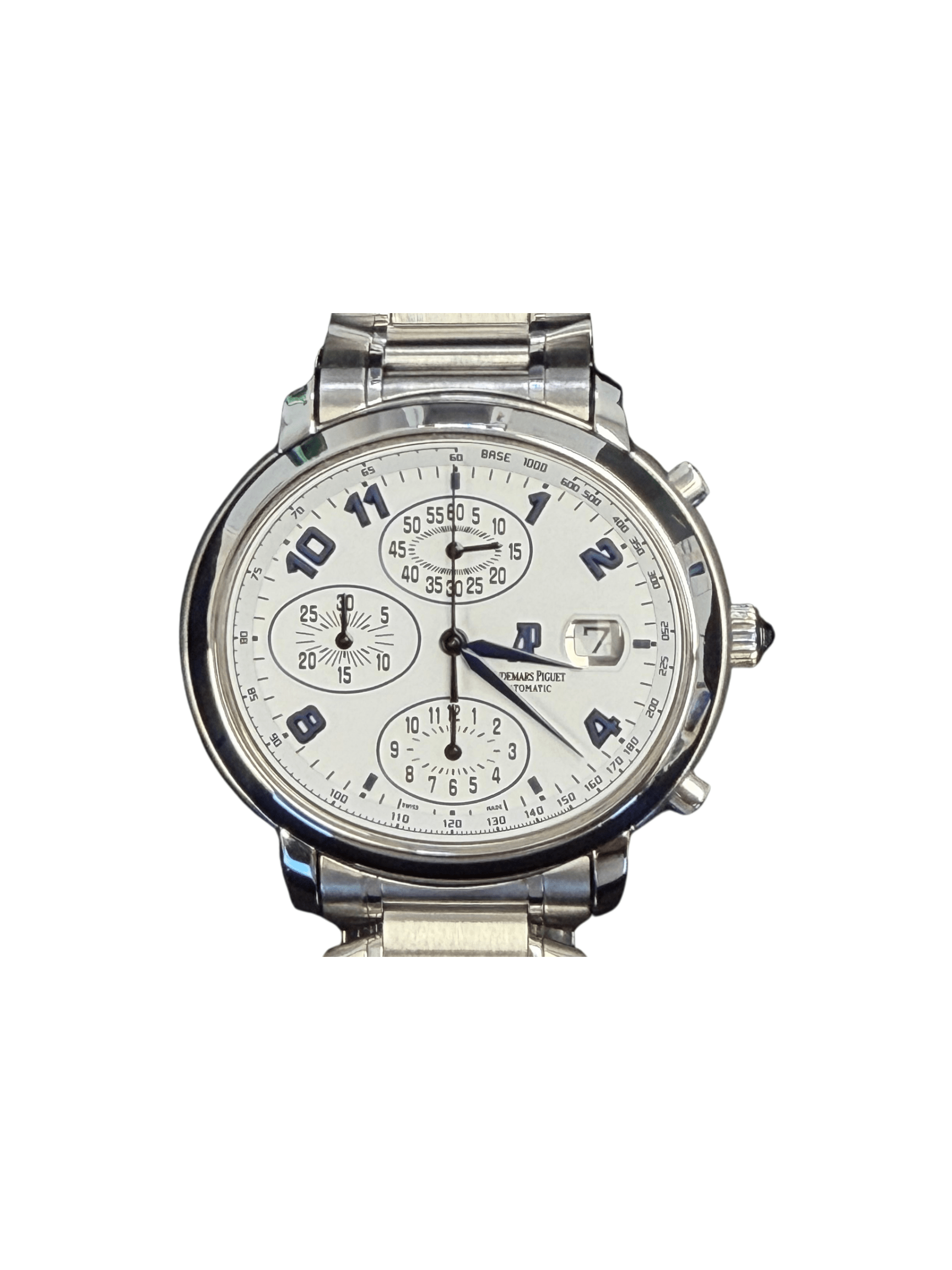 Audemars Piguet Millenary Chronograph Stainless Steel White Arabic Dial 25897ST.OO.1136ST.01
