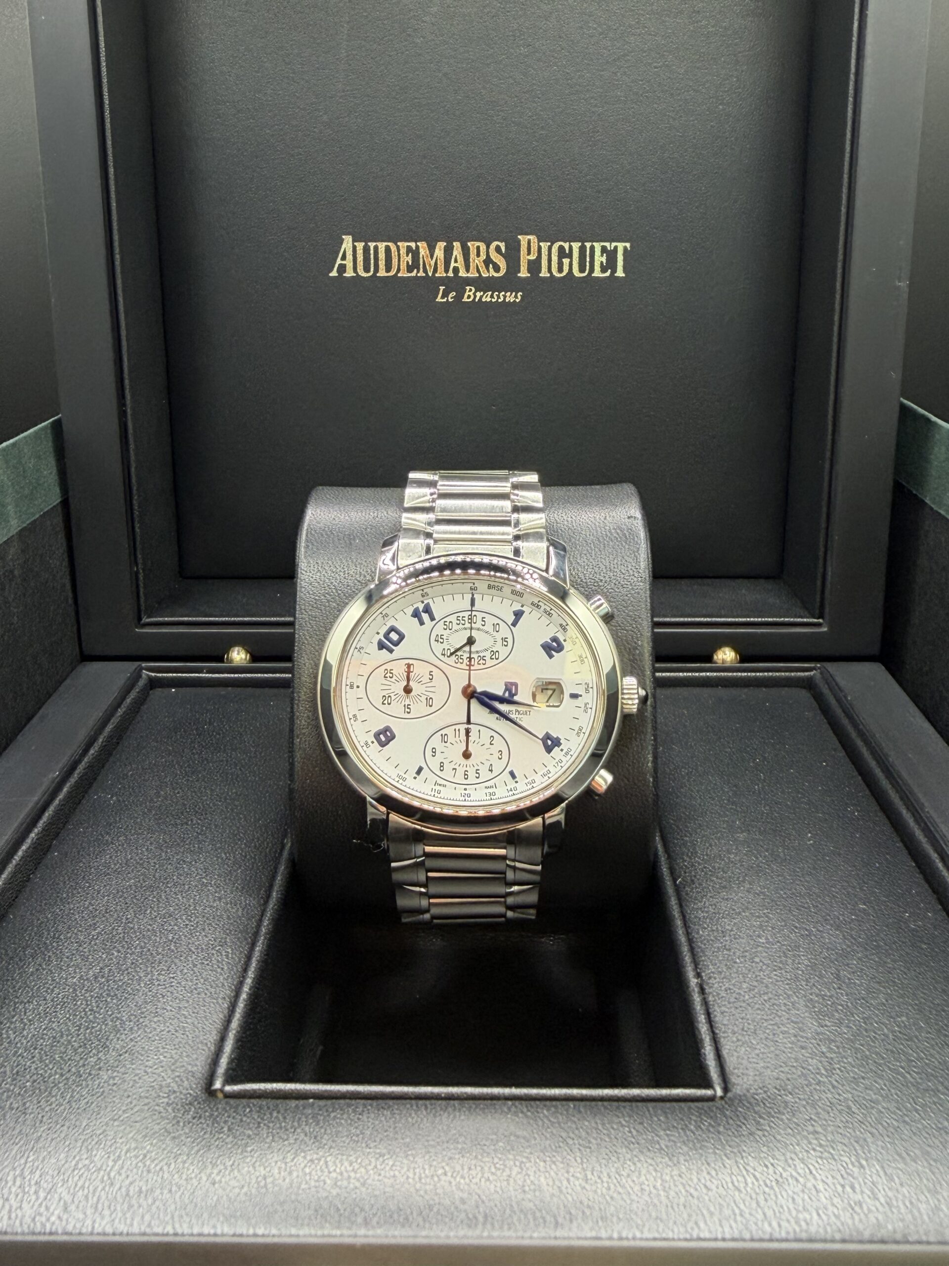 Audemars Piguet Millenary Chronograph Stainless Steel White Arabic Dial 25897ST.OO.1136ST.01
