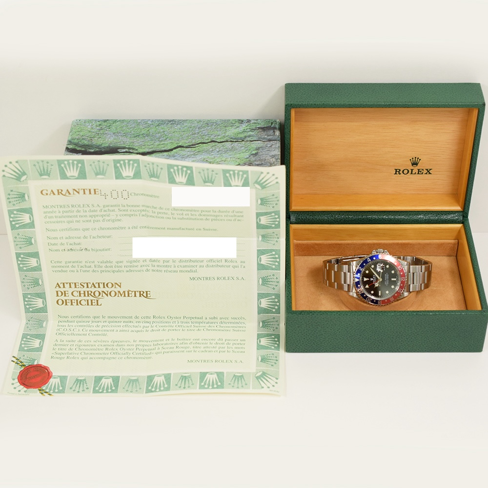 Rolex GMT-Master "Pepsi" Stainless Steel Black Dial 16700