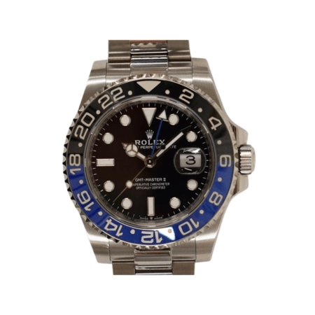 Rolex GMT-Master II Stainless Steel "Batman" Black Dial 126710BLNR