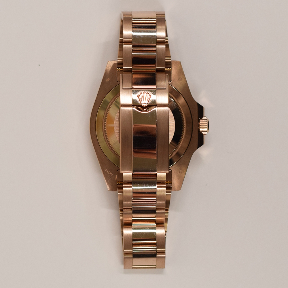 Rolex GMT-Master II Rose Gold "Root Beer" Black Dial 126715CHNR
