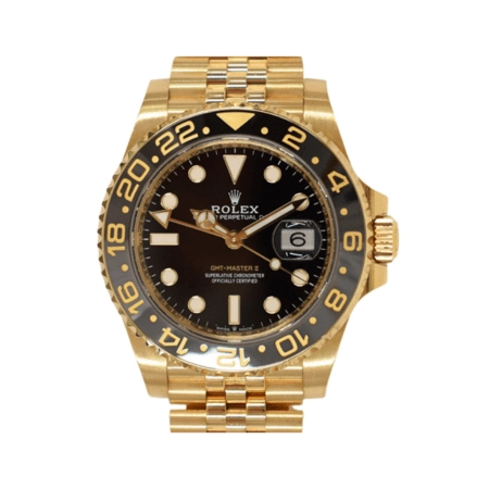 Rolex GMT-Master II Yellow Gold Black Dial 126718GRNR