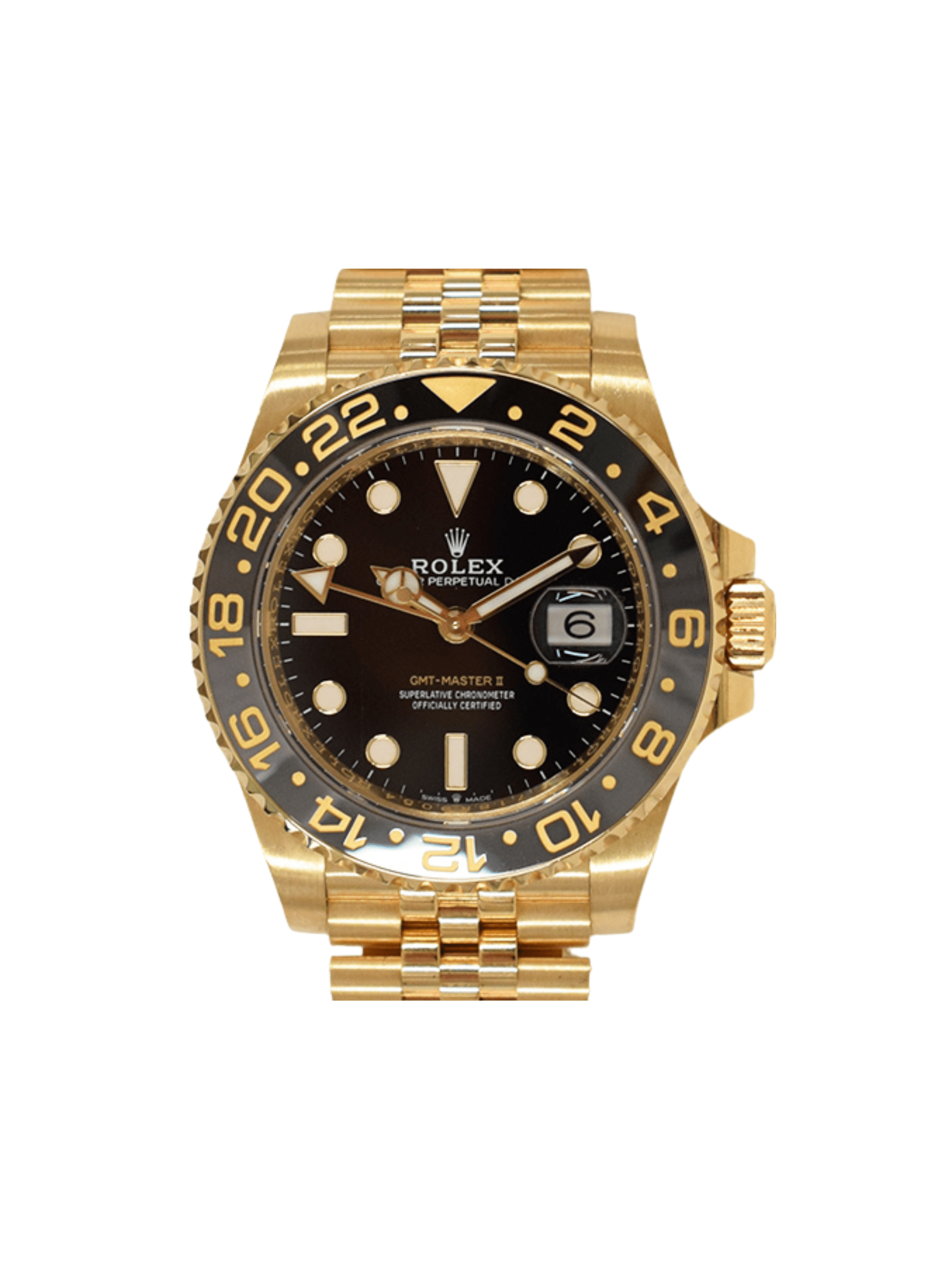 Rolex GMT-Master II Yellow Gold Black Dial 126718GRNR