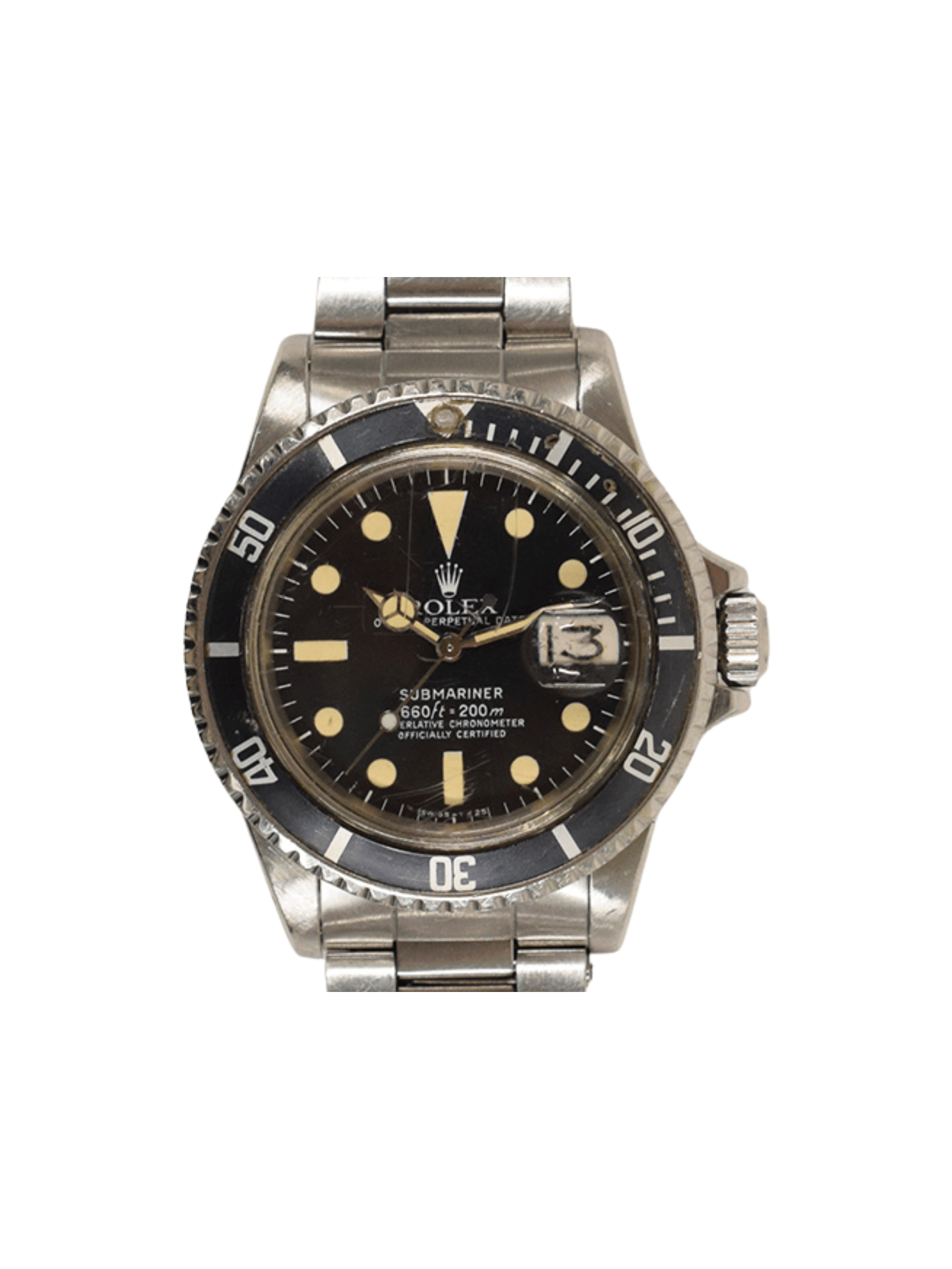 Rolex Submariner Date Stainless Steel Black Dial 1680