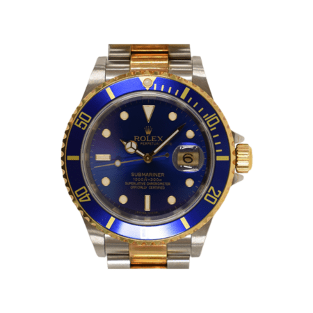 Rolex Submariner Date Stainless Steel and Yellow Gold Blue Dial 16613