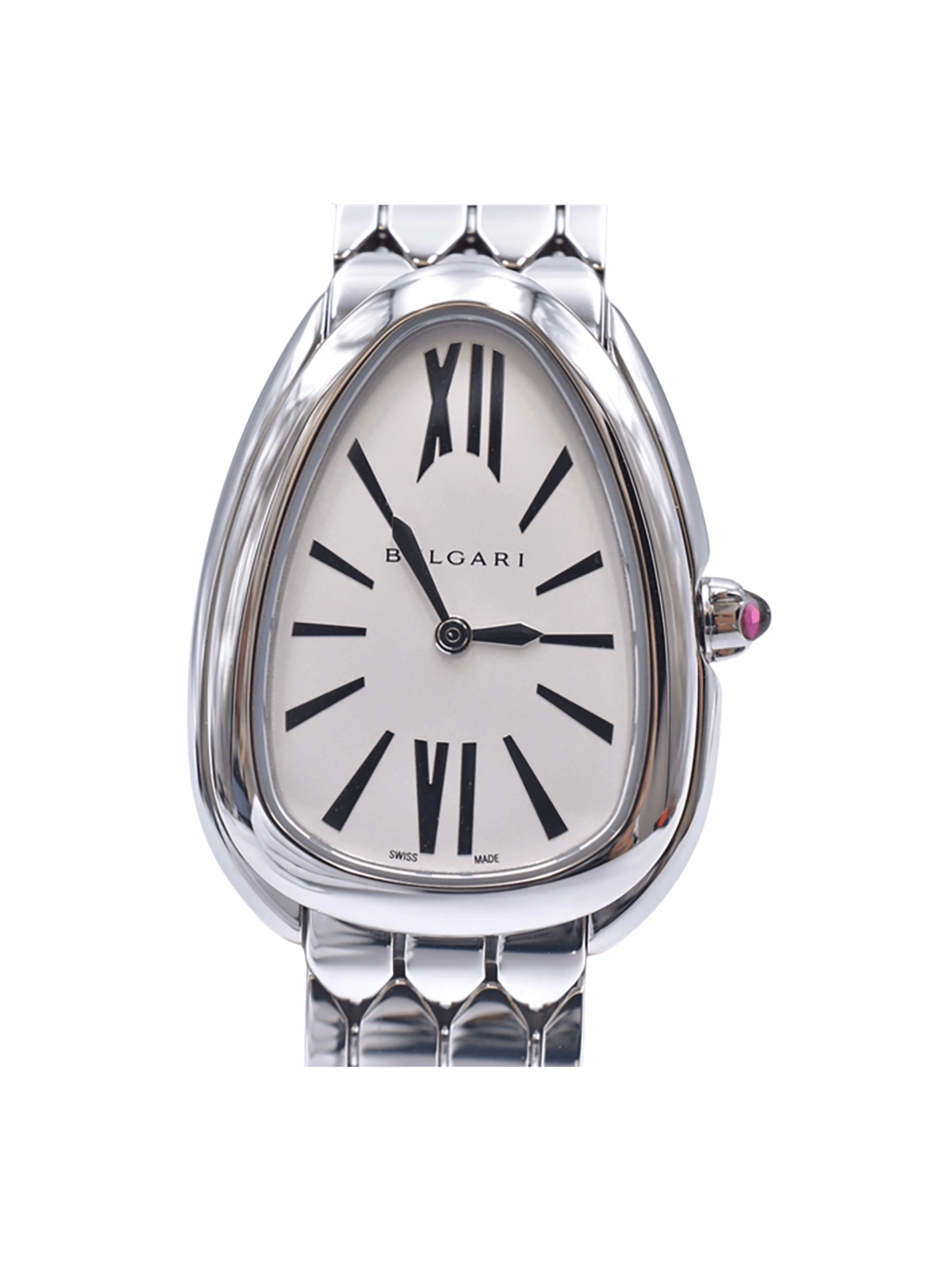 Bvlgari Serpenti Seduttori Stainless Steel White Roman Dial 103141