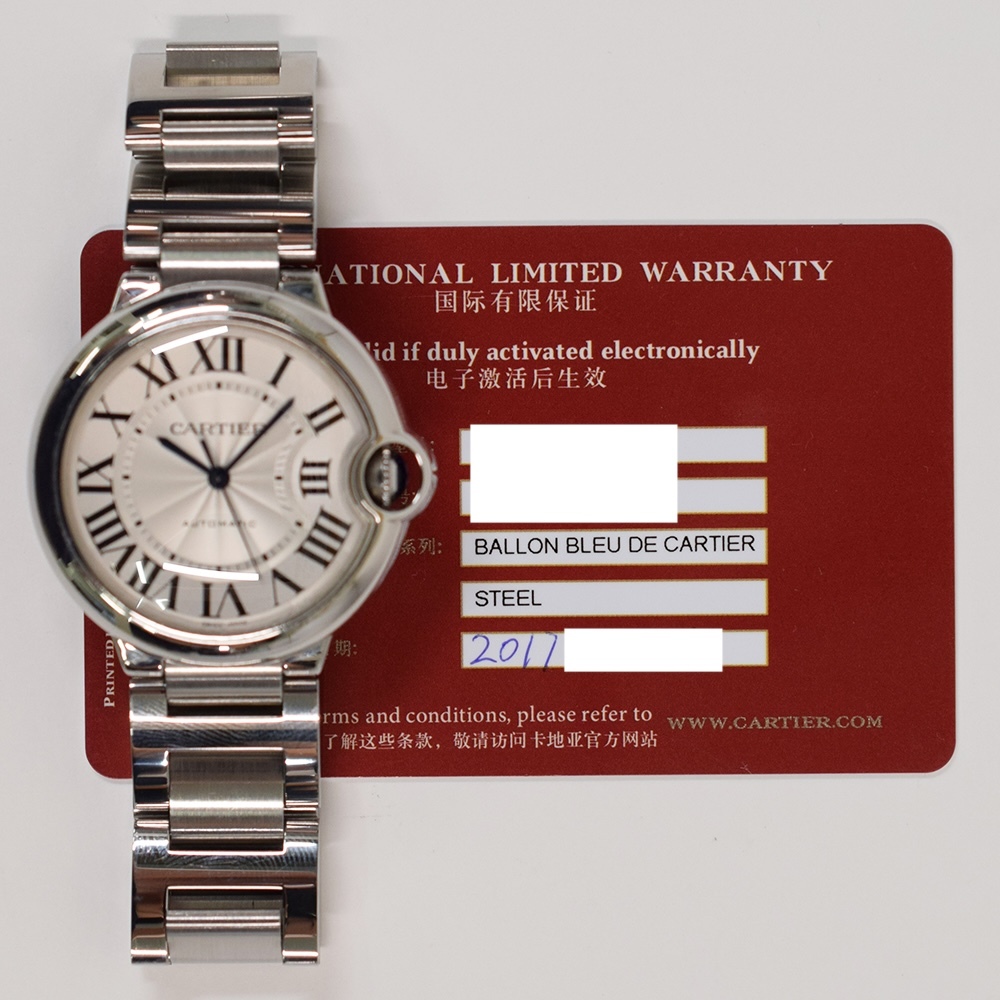 Cartier Ballon Bleu Stainless Steel Silver Roman Dial W6920046
