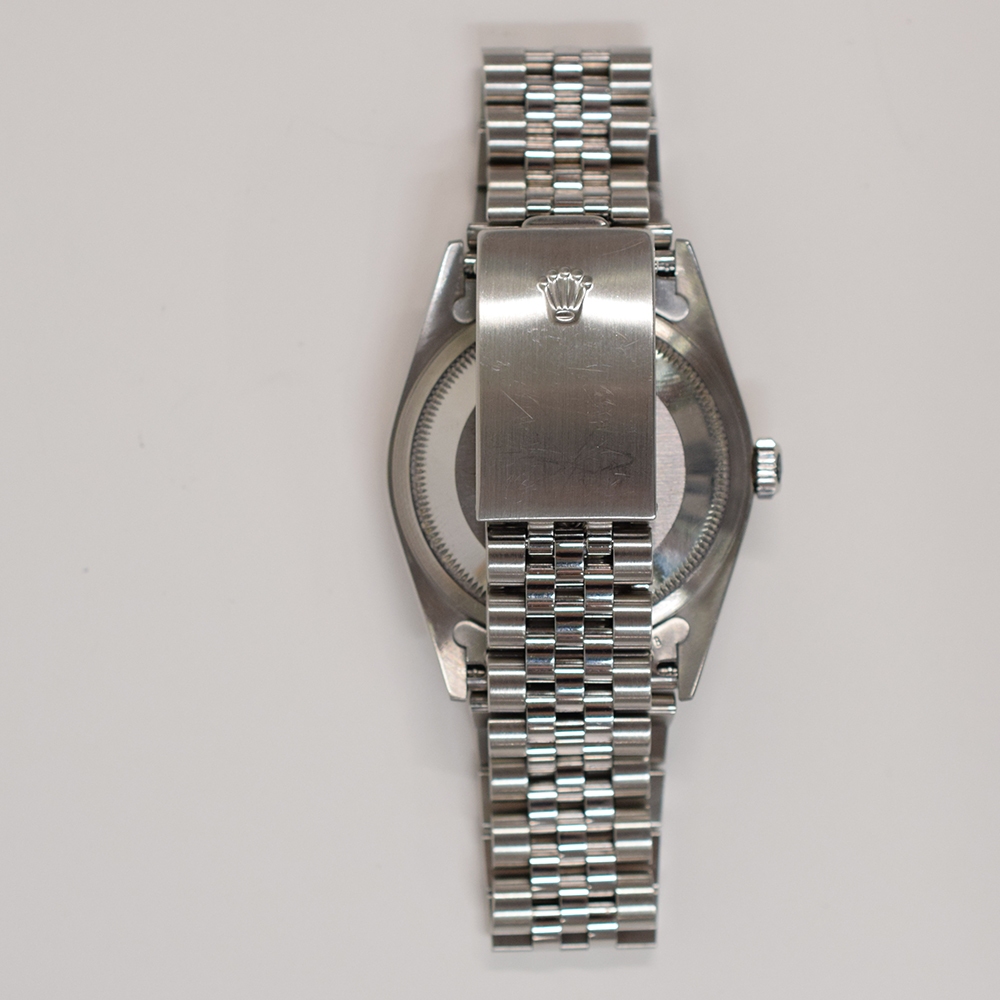 Rolex Datejust 36 Stainless Steel and White Gold Blue Diamond Dial 16234G