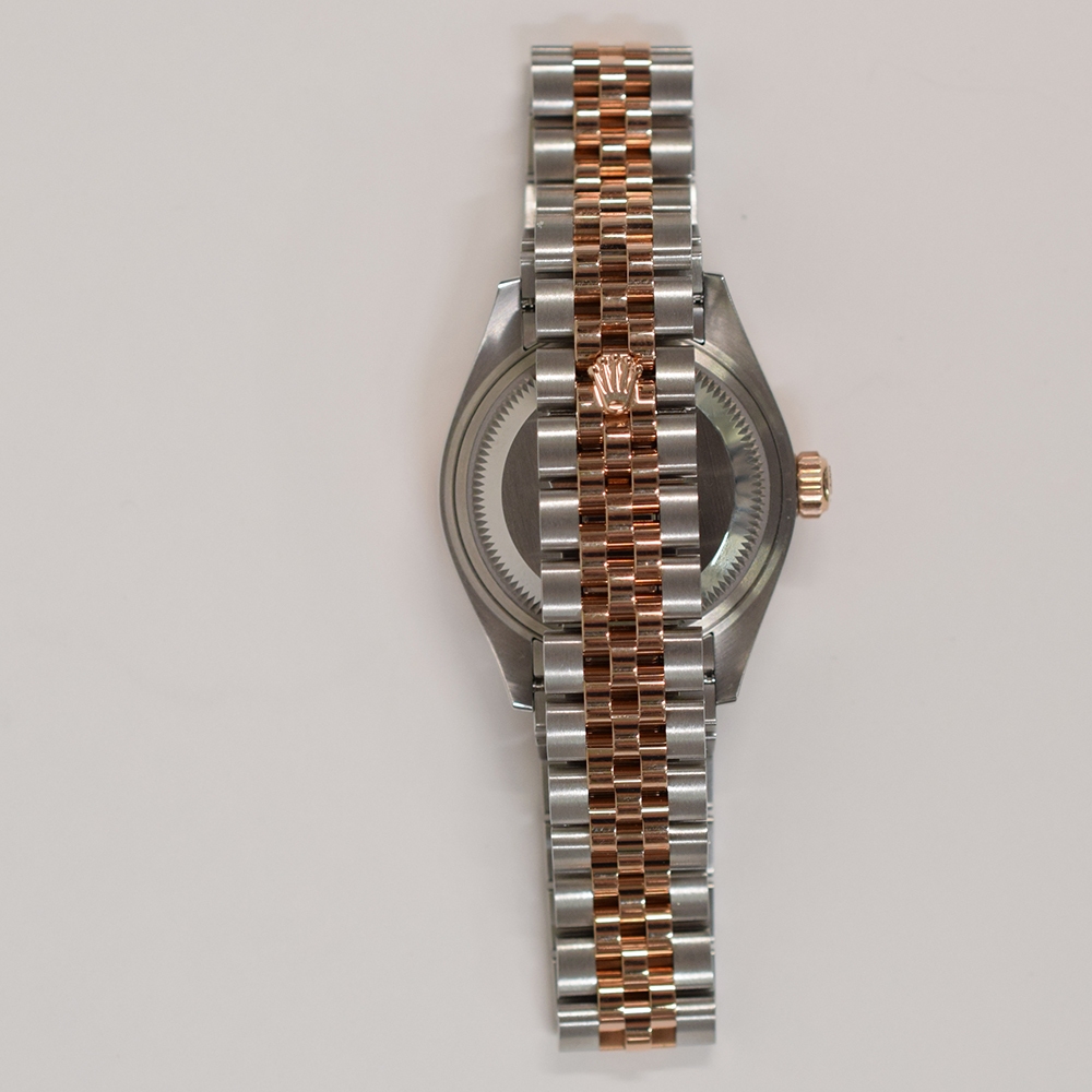 Rolex Lady-Datejust Stainless Steel and Rose Gold Chocolate IX Diamond 279171