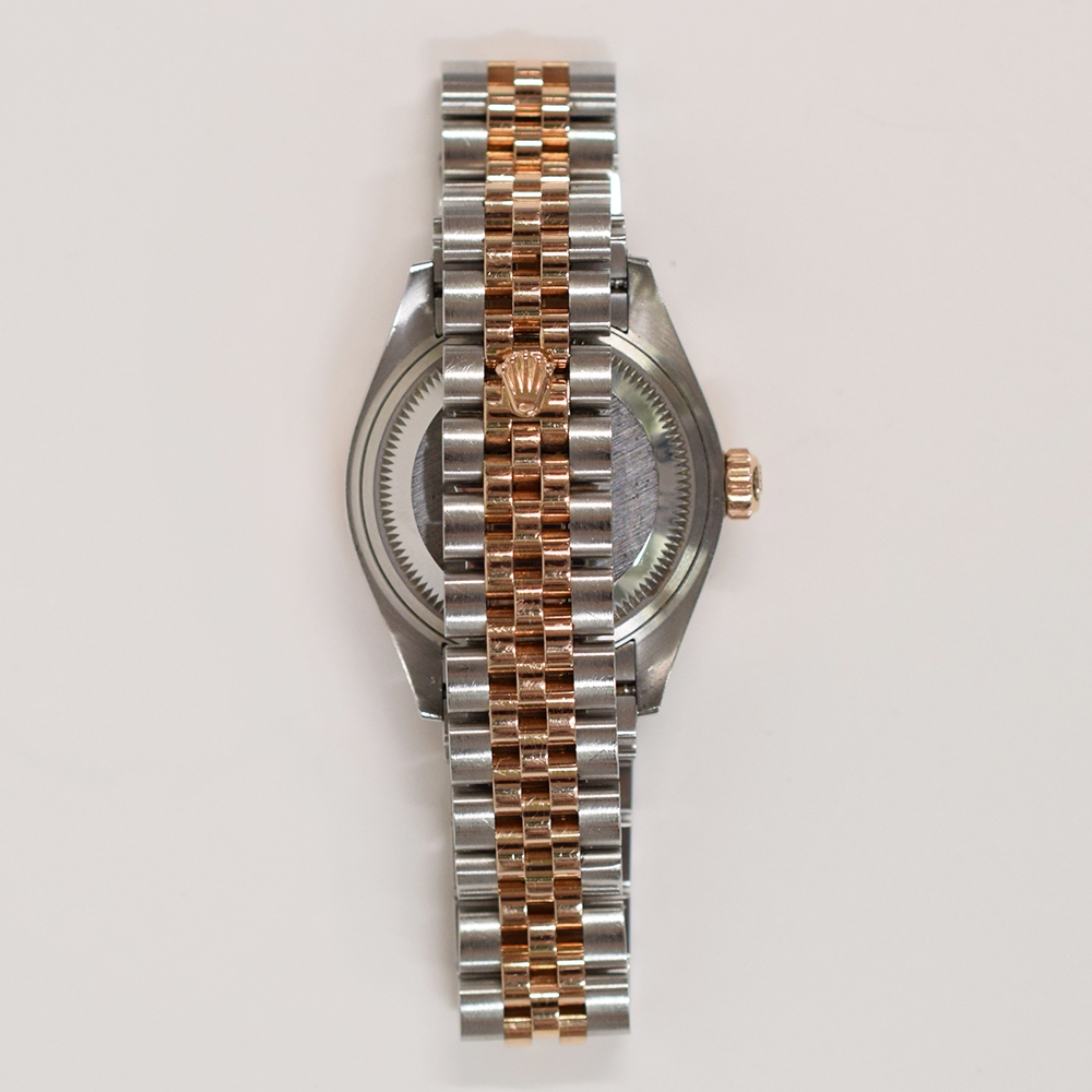 Rolex Lady-Datejust Stainless Steel and Rose Gold Silver IX Diamond 279171G