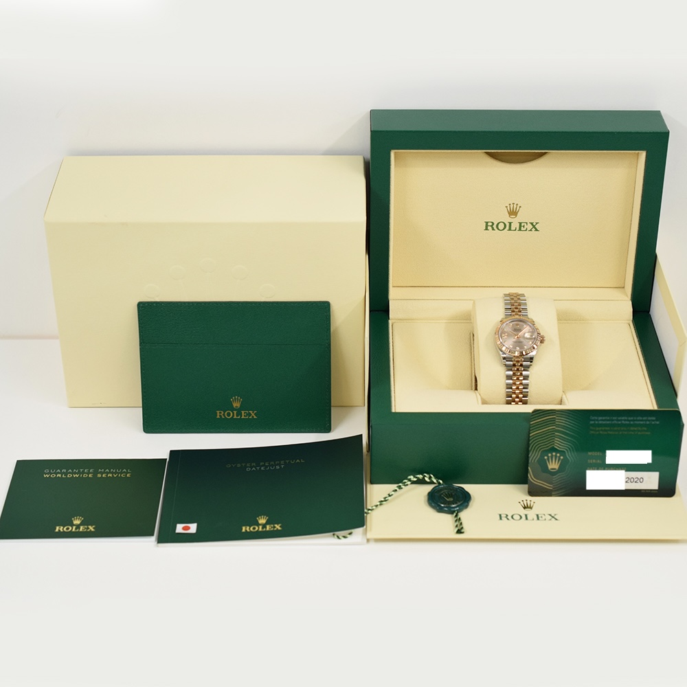 Rolex Lady-Datejust Stainless Steel and Rose Gold Silver IX Diamond 279171G