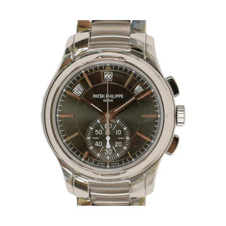 Patek Philippe Annual Calendar Chronograph Stainless Steel Green Dial 5905/1A-001