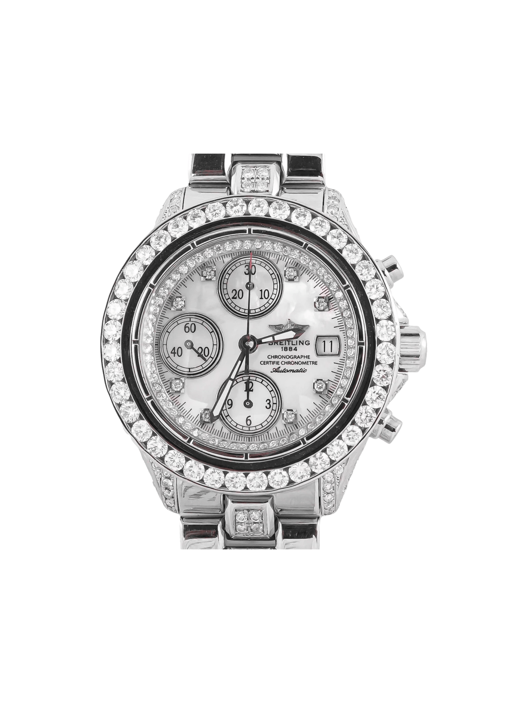 Breitling Colt Chronograph Stainless Steel Diamond Dial A13335