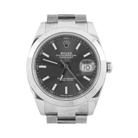 Rolex Datejust 41 Stainless Steel Silver Stick Dial 126300