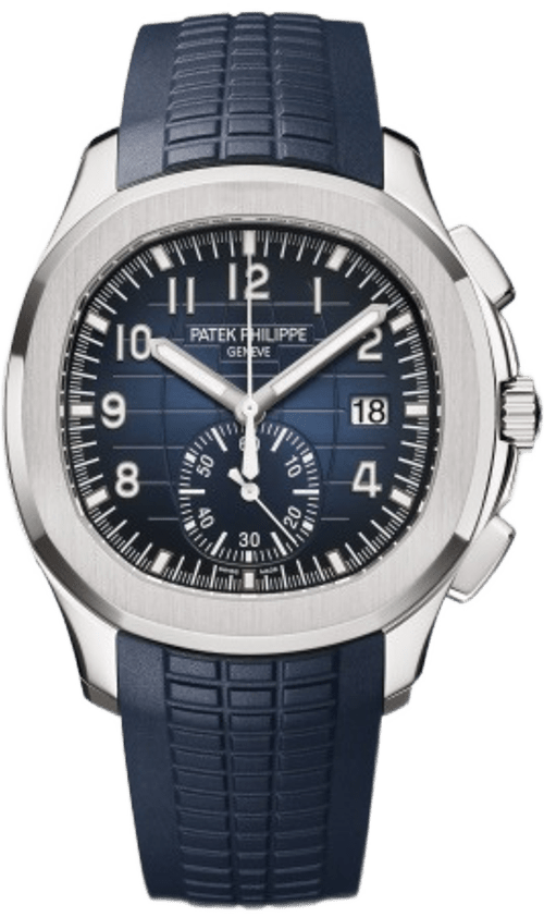 Patek Philippe Aquanaut 5968-001 Blue Dial White Gold 9517