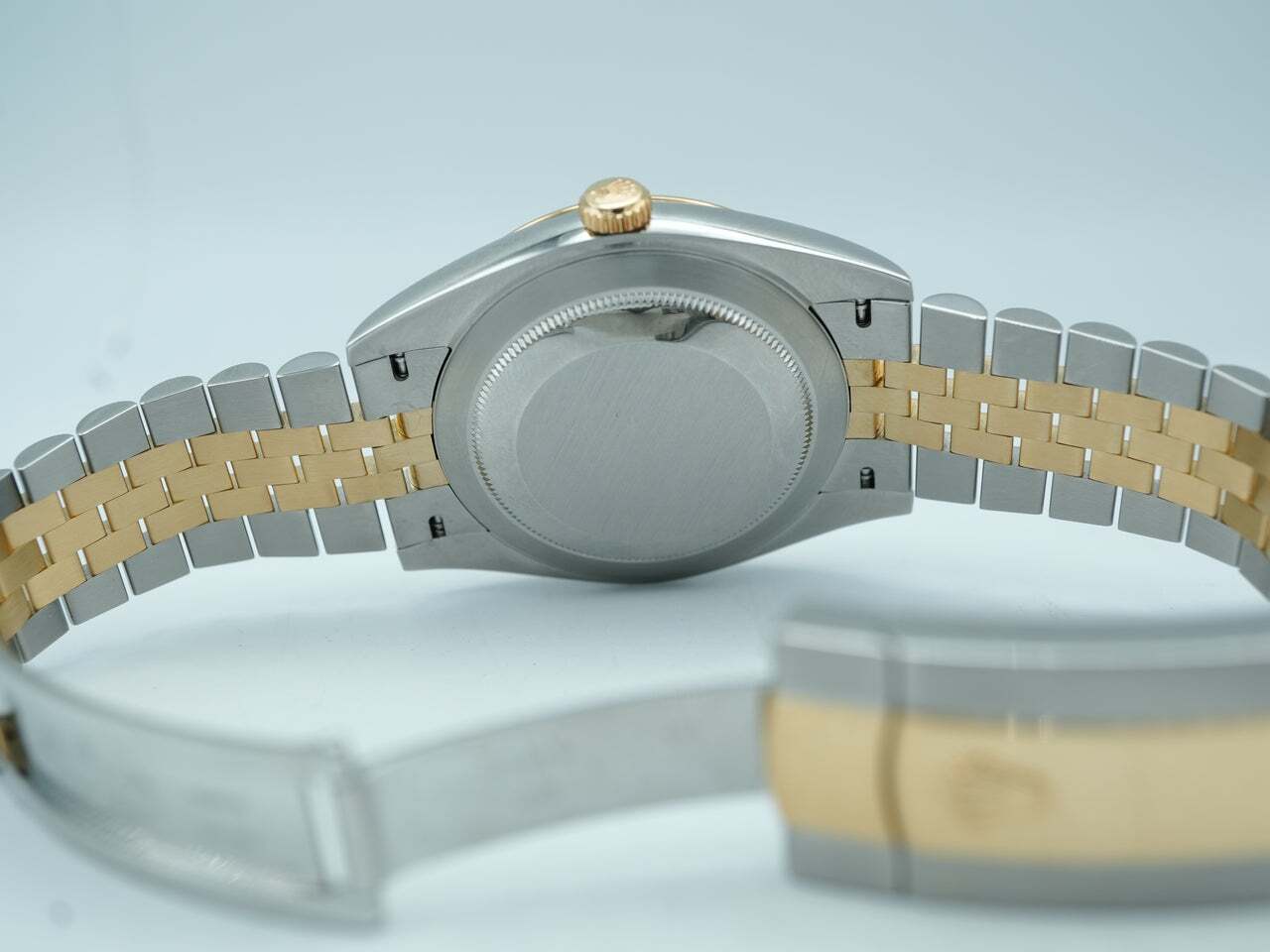 Rolex Datejust 41 Stainless Steel and Yellow Gold Champagne Diamond Dial 126333