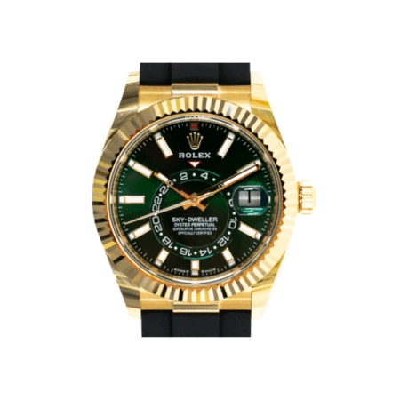 Rolex Sky-dweller Yellow Gold Green Stick Dial 336238