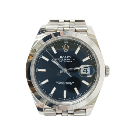 Rolex Datejust 41 Stainless Steel Black Stick Dial 126300