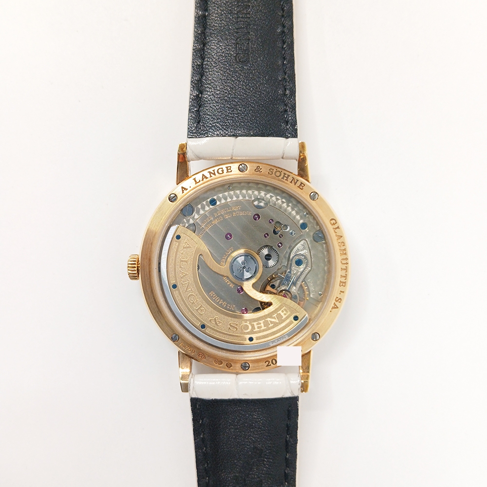 A. Lange & Söhne Saxonia Automatic Yellow Gold Diamond Bezel Silver Stick Dial 840.021
