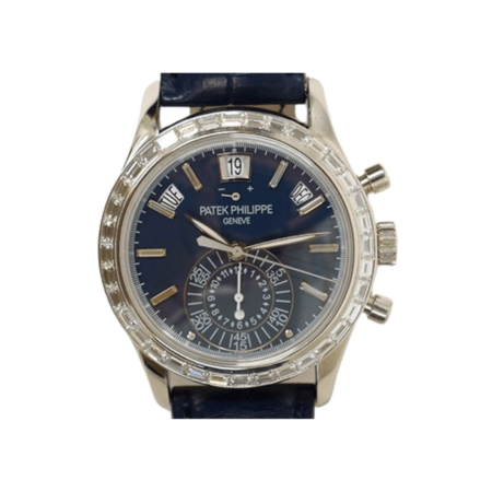 Patek Philippe Annual Calendar Chronograph Platinum Blue Dial 5961P-001