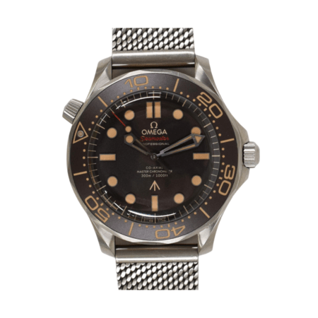 Omega Seamaster Diver 300 M 007 Titanium Brown Bezel Black Dial 210.90.42.20.01.001
