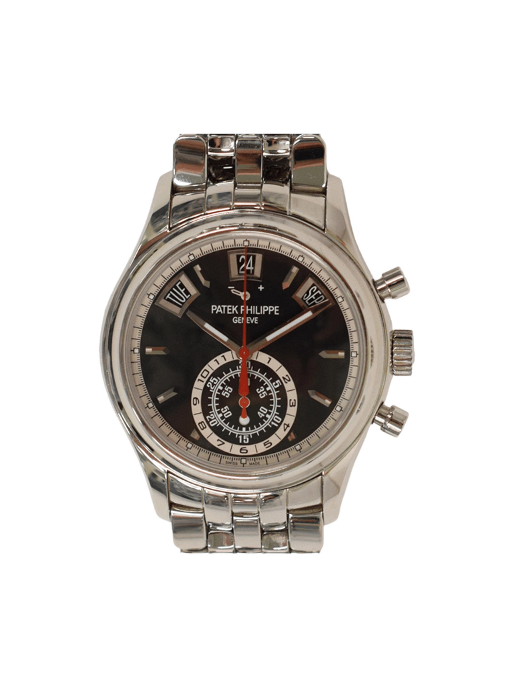 Patek Philippe Complications Annual Calendar Chronograph Stainless Steel Black Dial 5960/1A-010