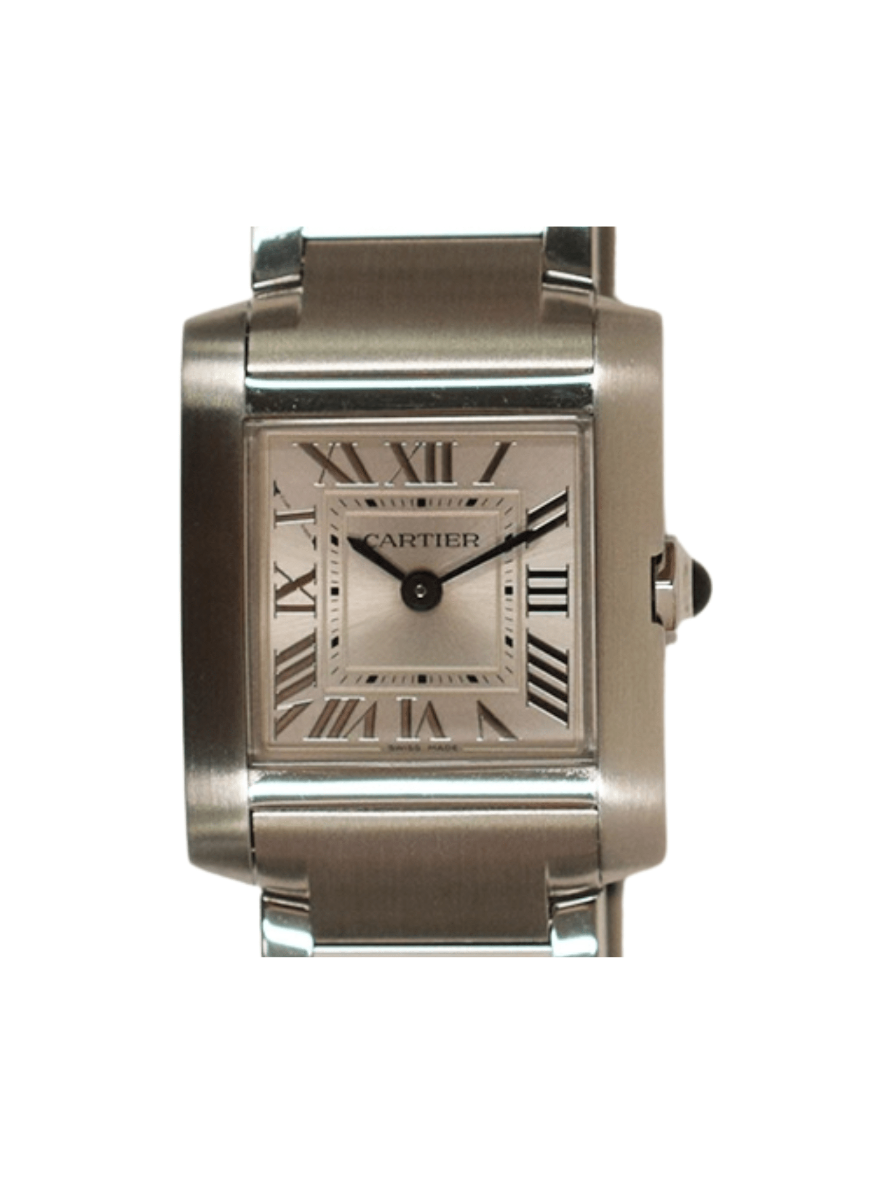 Cartier Tank Française Stainless Steel Silver Roman Dial WSTA0065