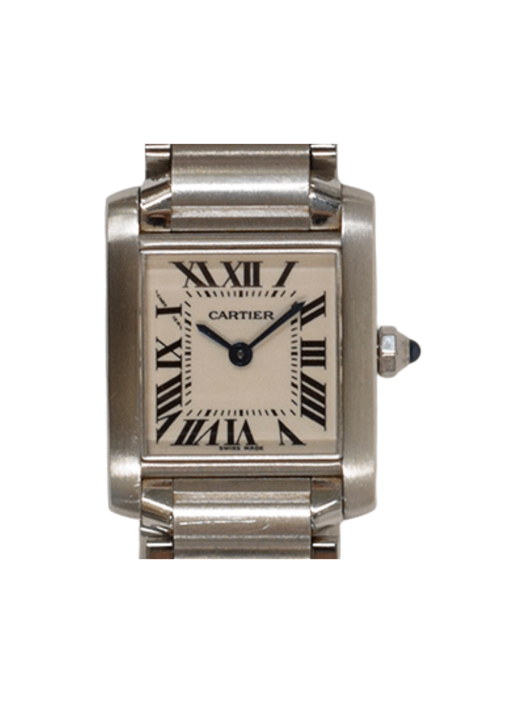 Cartier Tank Française Stainless Steel Ivory Roman Dial W51008Q3