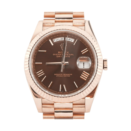 Rolex Day-Date 40 Rose Gold Brown Roman Dial 228235