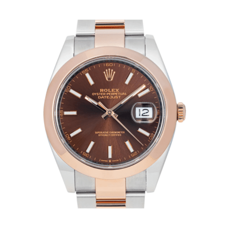 Rolex Datejust 41 Stainless Steel and Rose Gold Brown Dial 126301