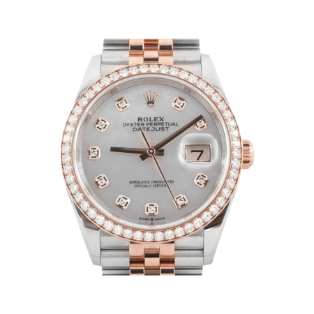 Rolex Datejust 36 Stainless Steel and Rose Gold MOP Diamond Dial 126281RBR