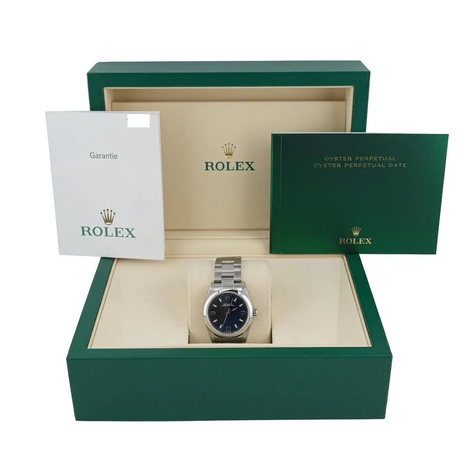 Rolex Oyster Perpetual 31 Stainless Steel Blue Dial 77080
