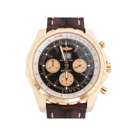 Breitling Bentley 6.75 Rose Gold Black Dial H44363