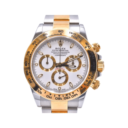 Rolex Daytona Stainless Steel and Yellow Gold White Dial 116503