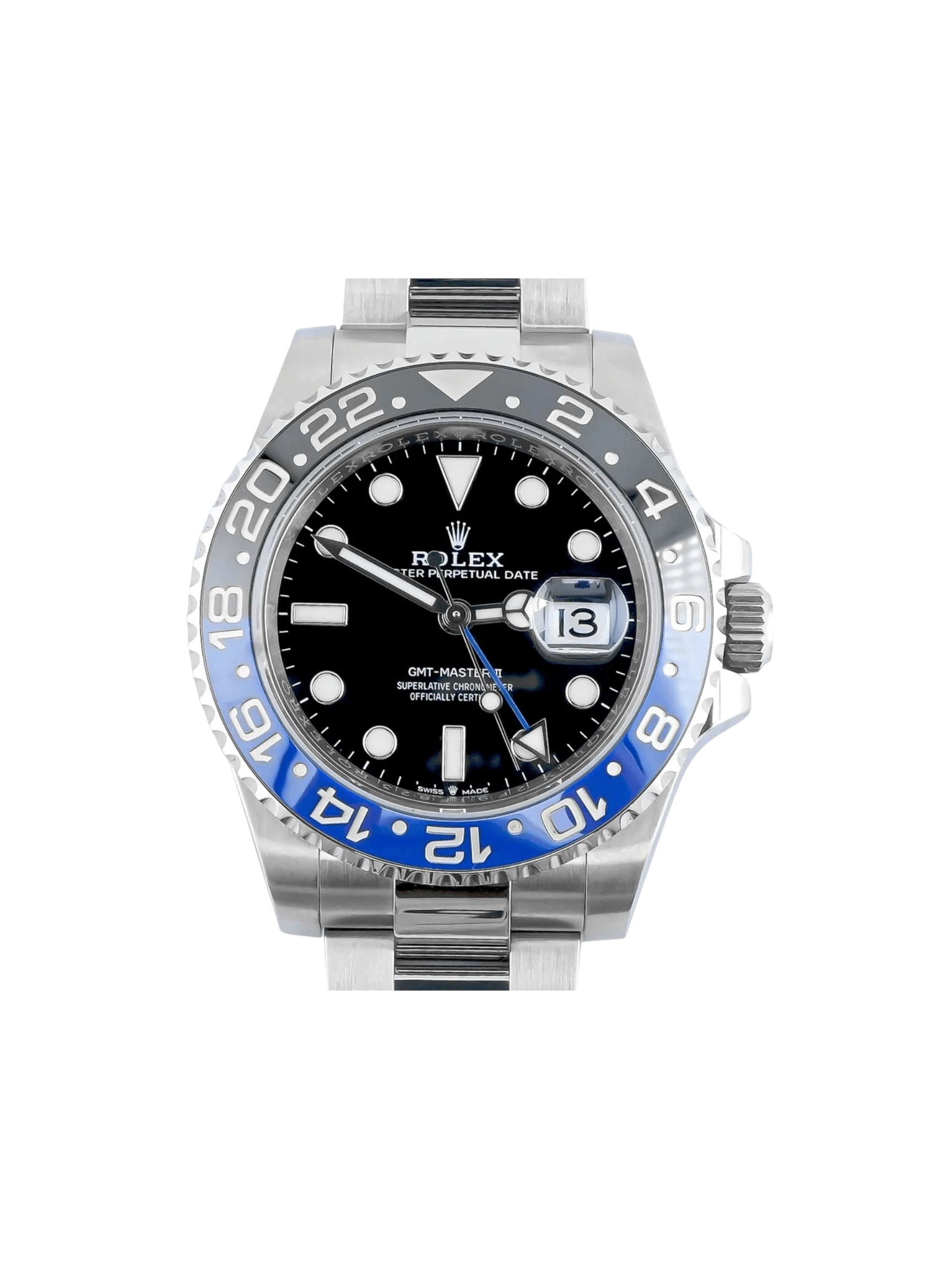 Rolex GMT-Master II "Batman" Stainless Steel Black Dial 126710BLNR
