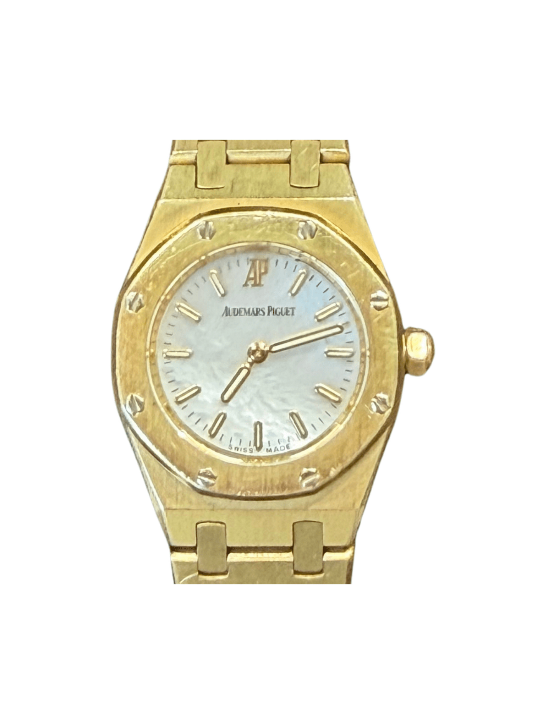 Audemars Piguet Lady Royal Oak Yellow Gold Mother of Pearl Dial 67075BA