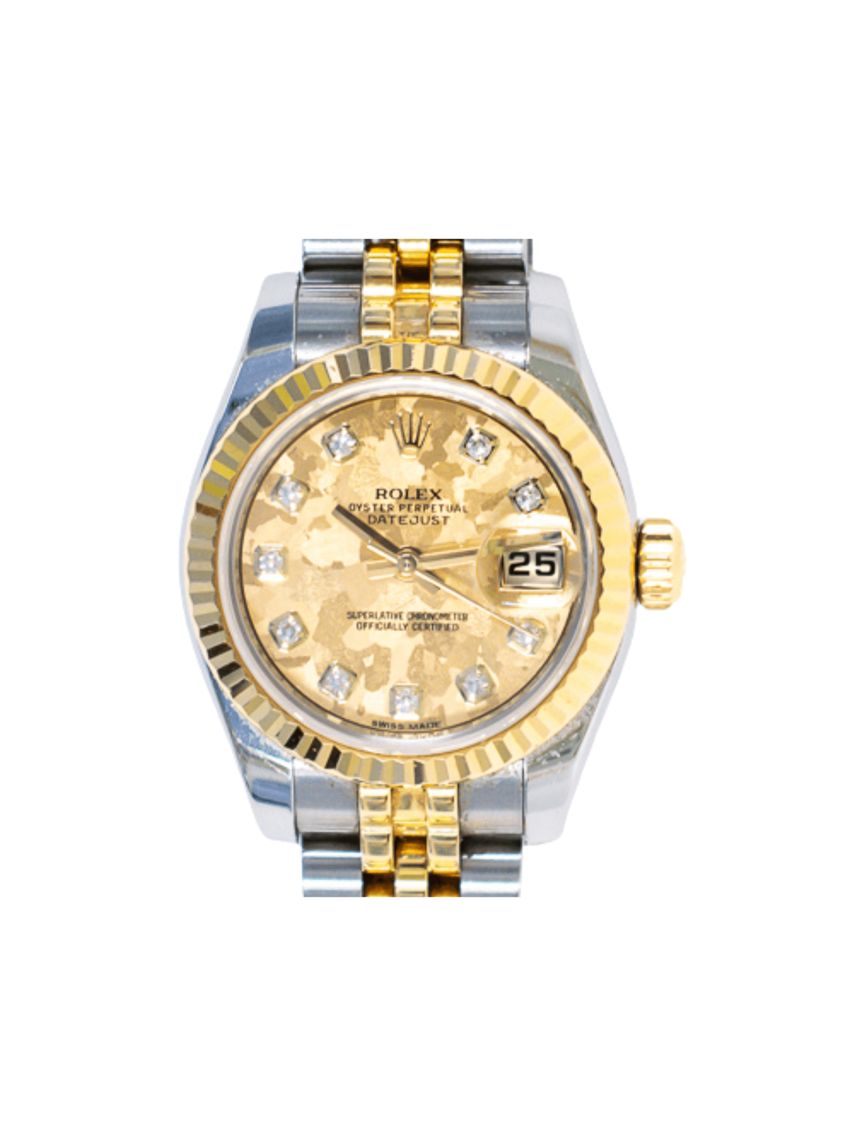 Rolex Lady-Datejust Yellow Gold/Stainless Steel Gold Crystal Dial 179173G