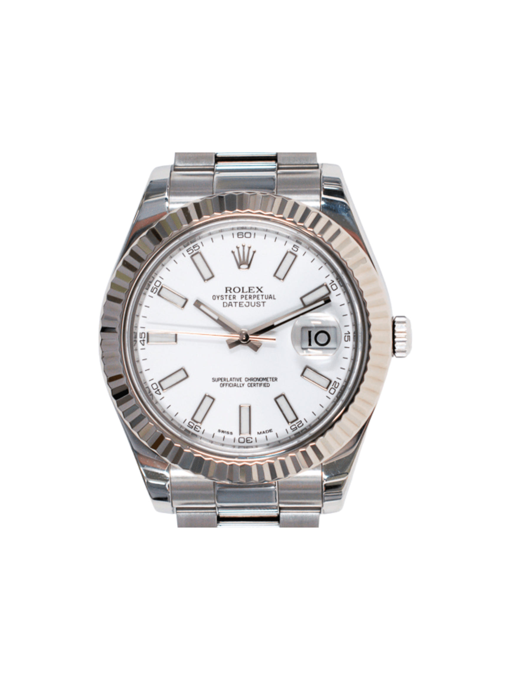 Rolex Datejust II White Gold/Stainless Steel White Dial 116334