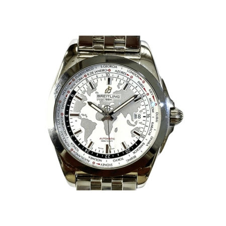 Breitling Galactic Unitime Stainless Steel White Dial WB3510U0/A777/375A