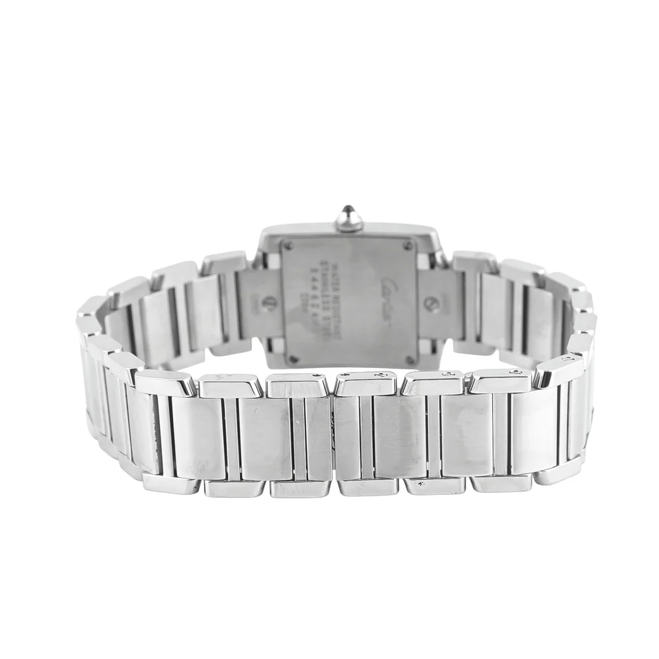 Cartier Tank Française Stainless Steel Silver Roman Dial 2384
