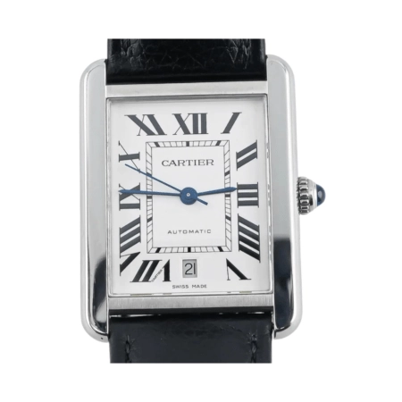 Cartier Tank Solo Stainless Steel Silver Roman Dial W5200027