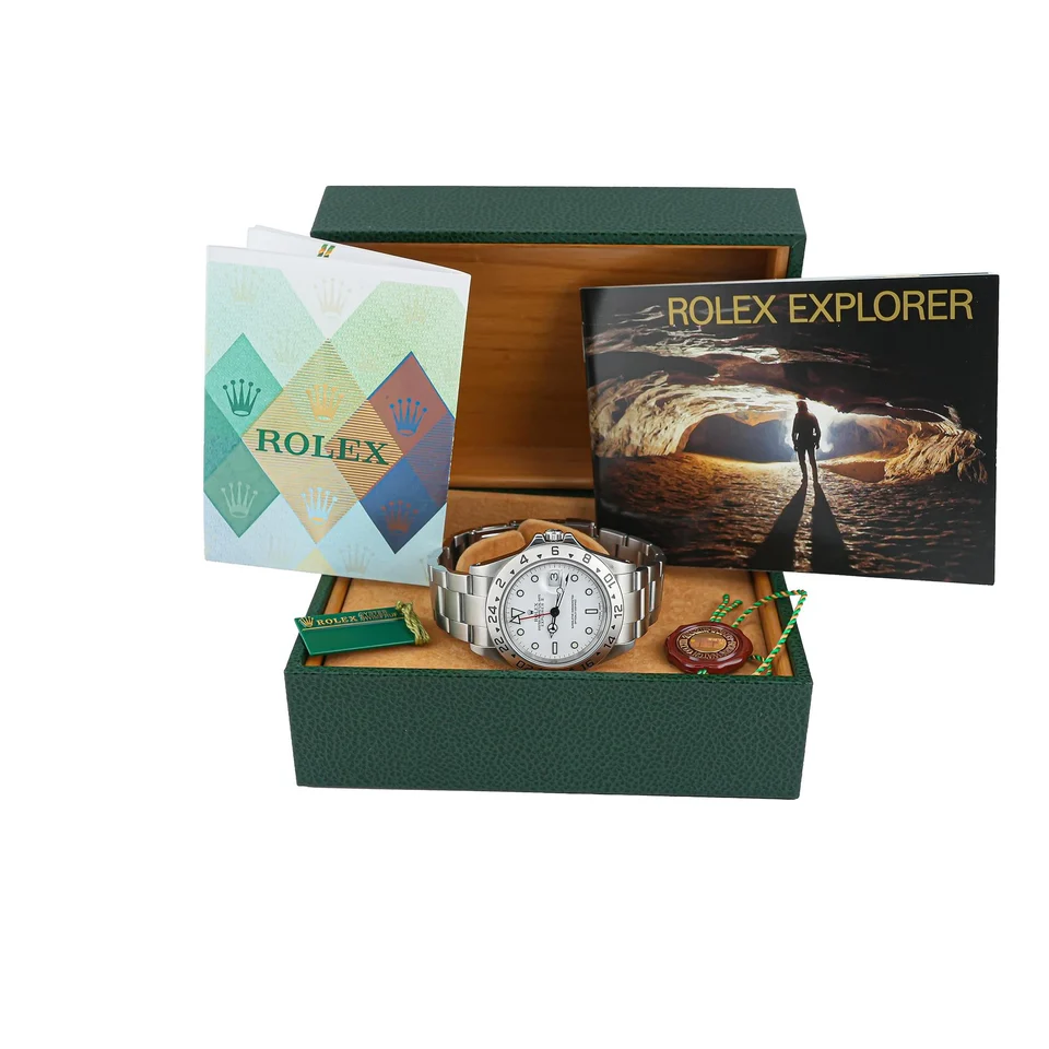 Rolex Explorer II Stainless Steel White Dial 16570